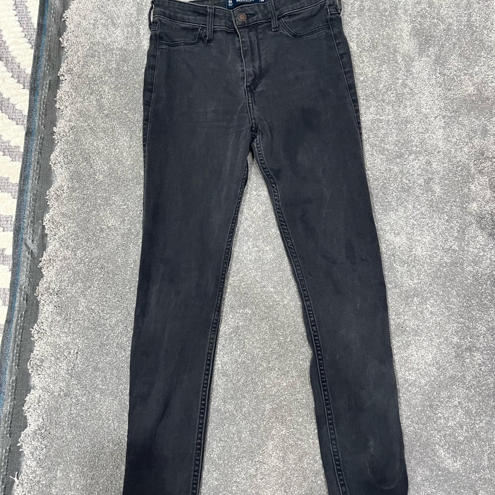 Hollister high rise Jean legging in black‎